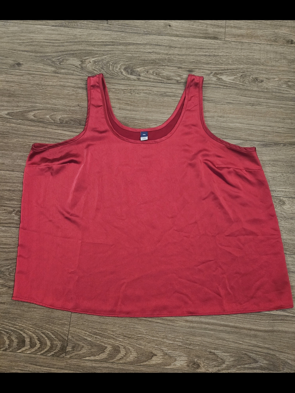 Old Navy Boxy‎ Bright Pink Scoop-Neck Tank Top with Wide Straps Size XXL